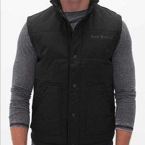 Rock revival black vest coat